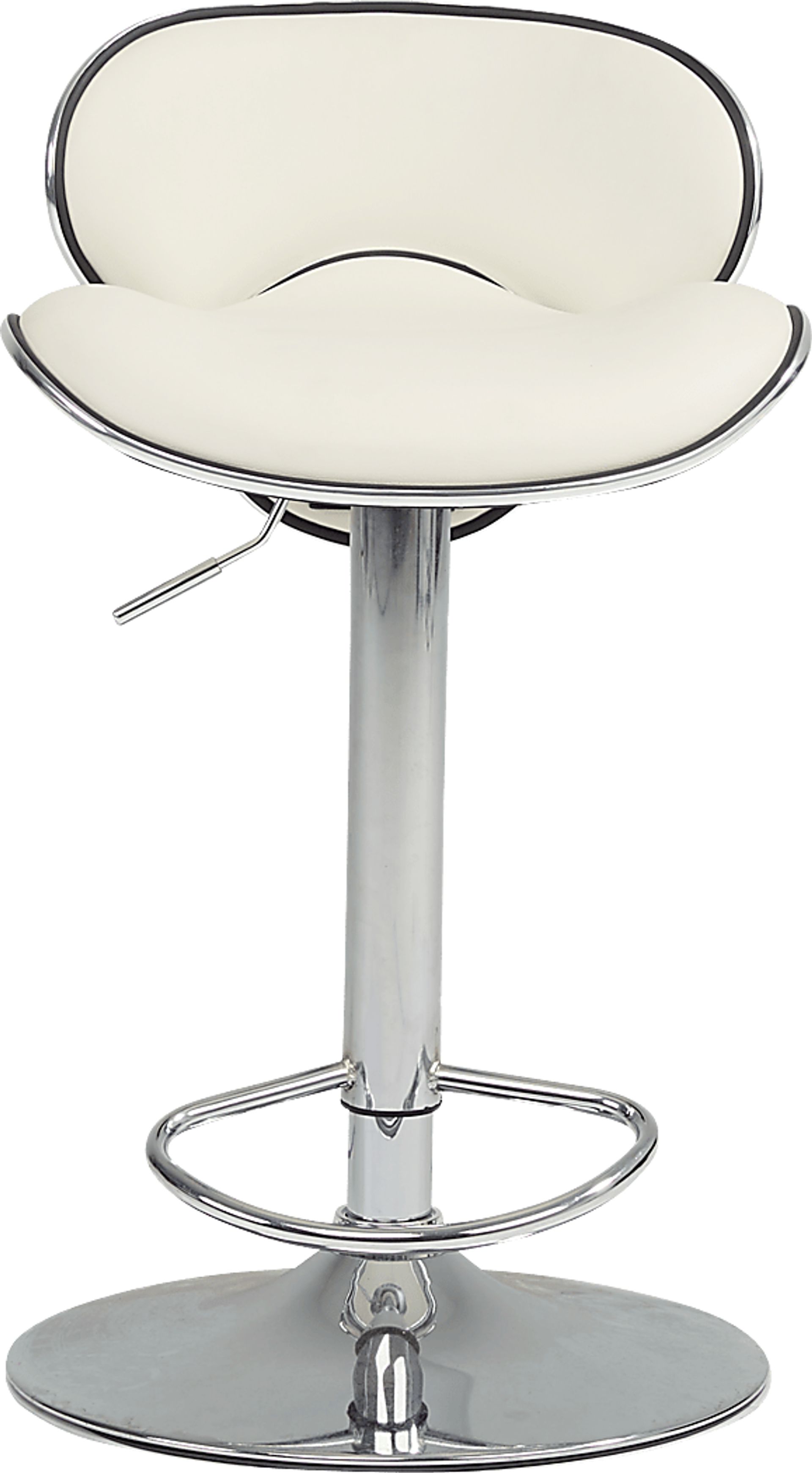 Howell Park White Adjustable Barstool - Image 2
