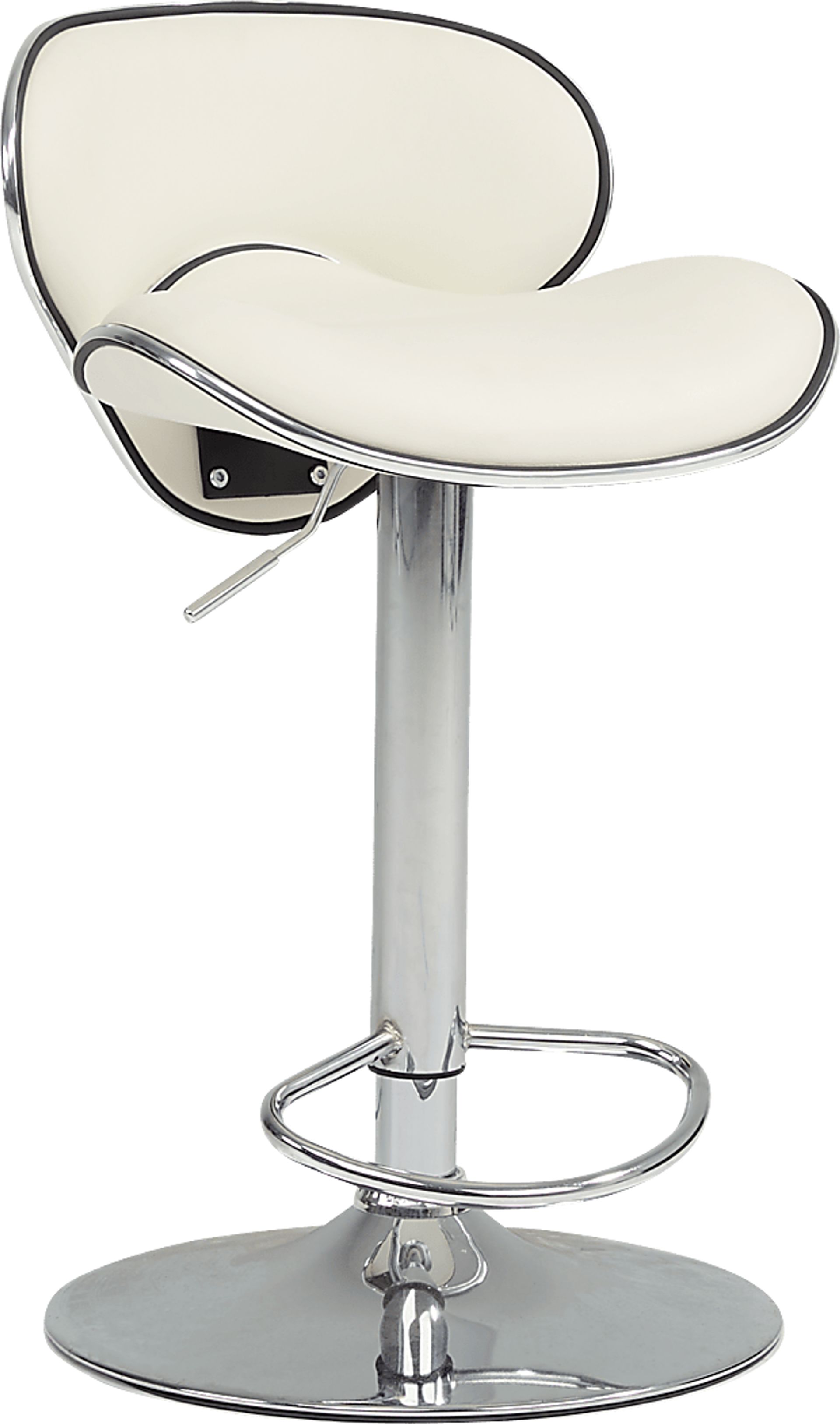 Howell Park White Adjustable Barstool - Image 1