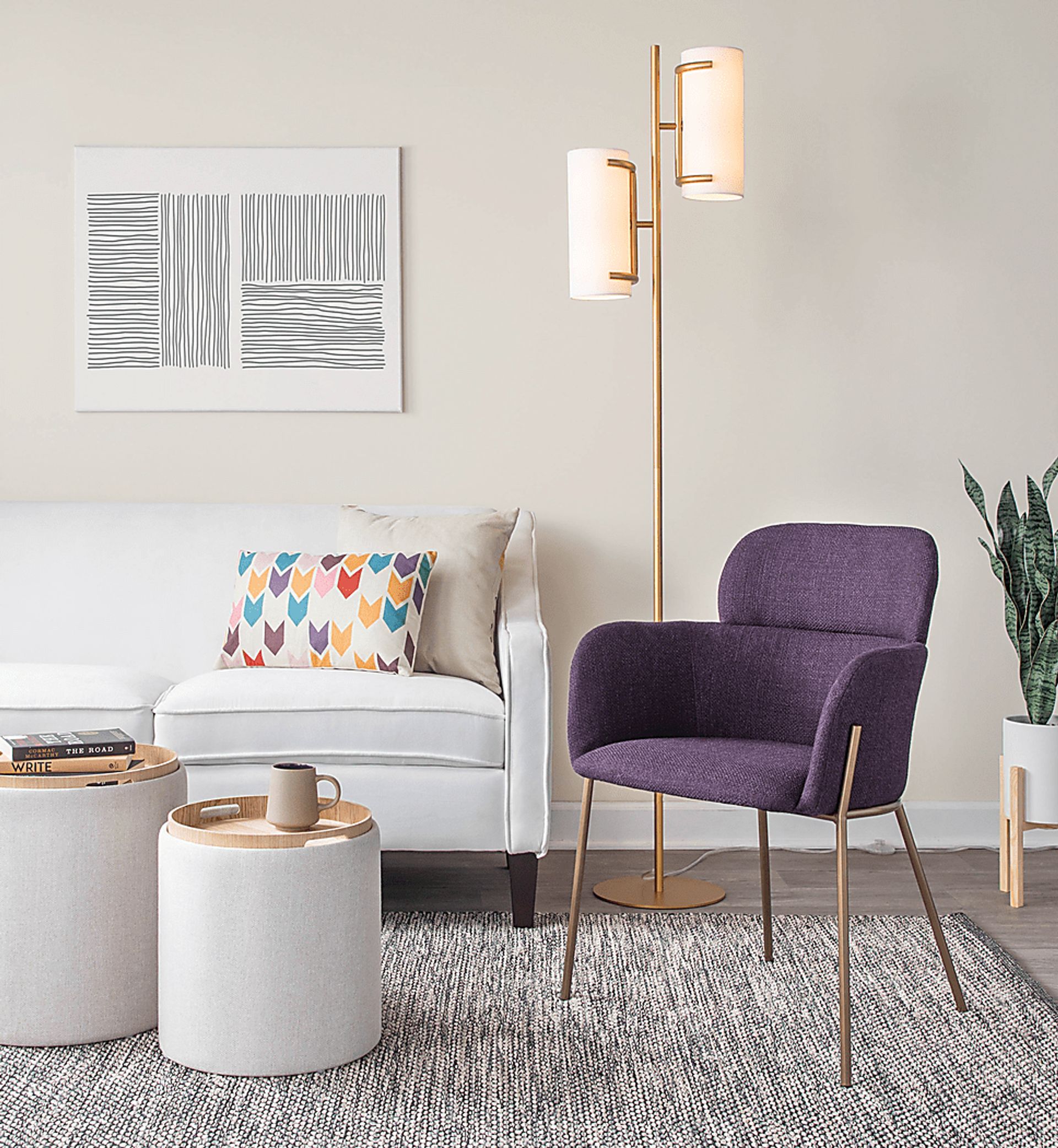 Hoxie Alley Gold Floor Lamp - Image 11