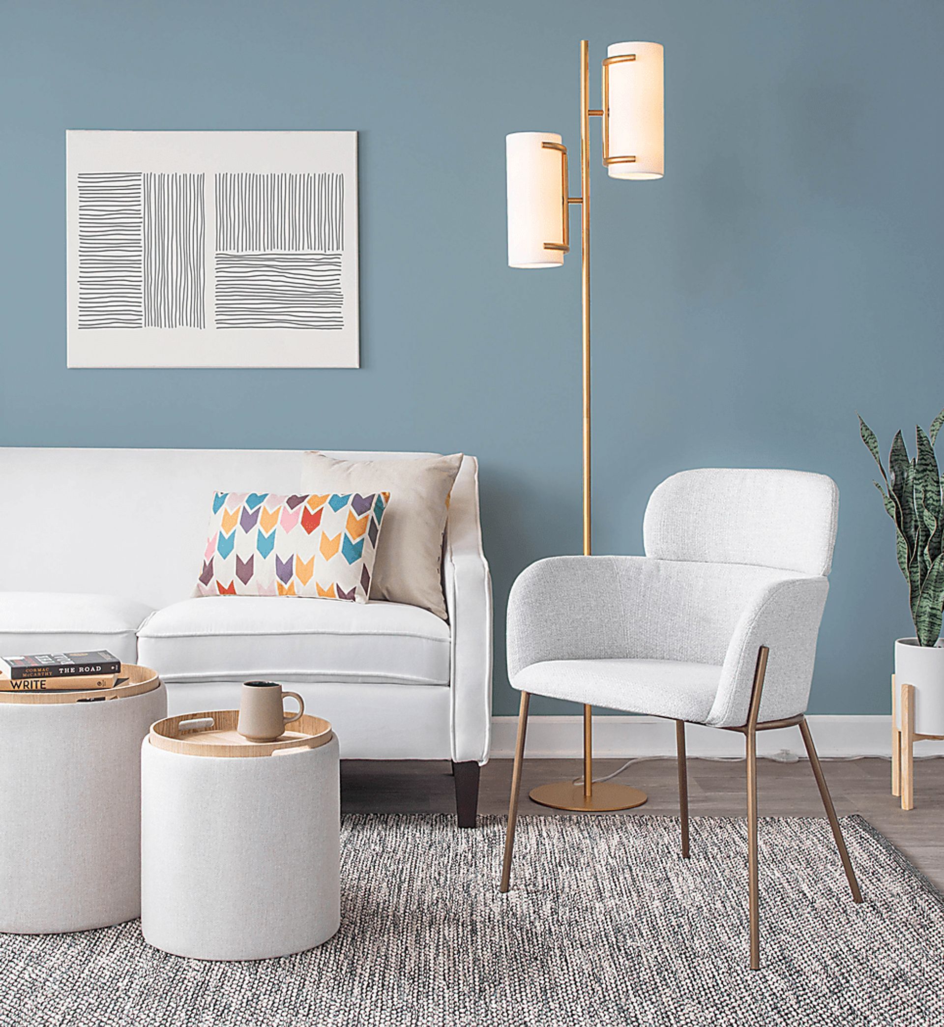 Hoxie Alley Gold Floor Lamp - Image 12