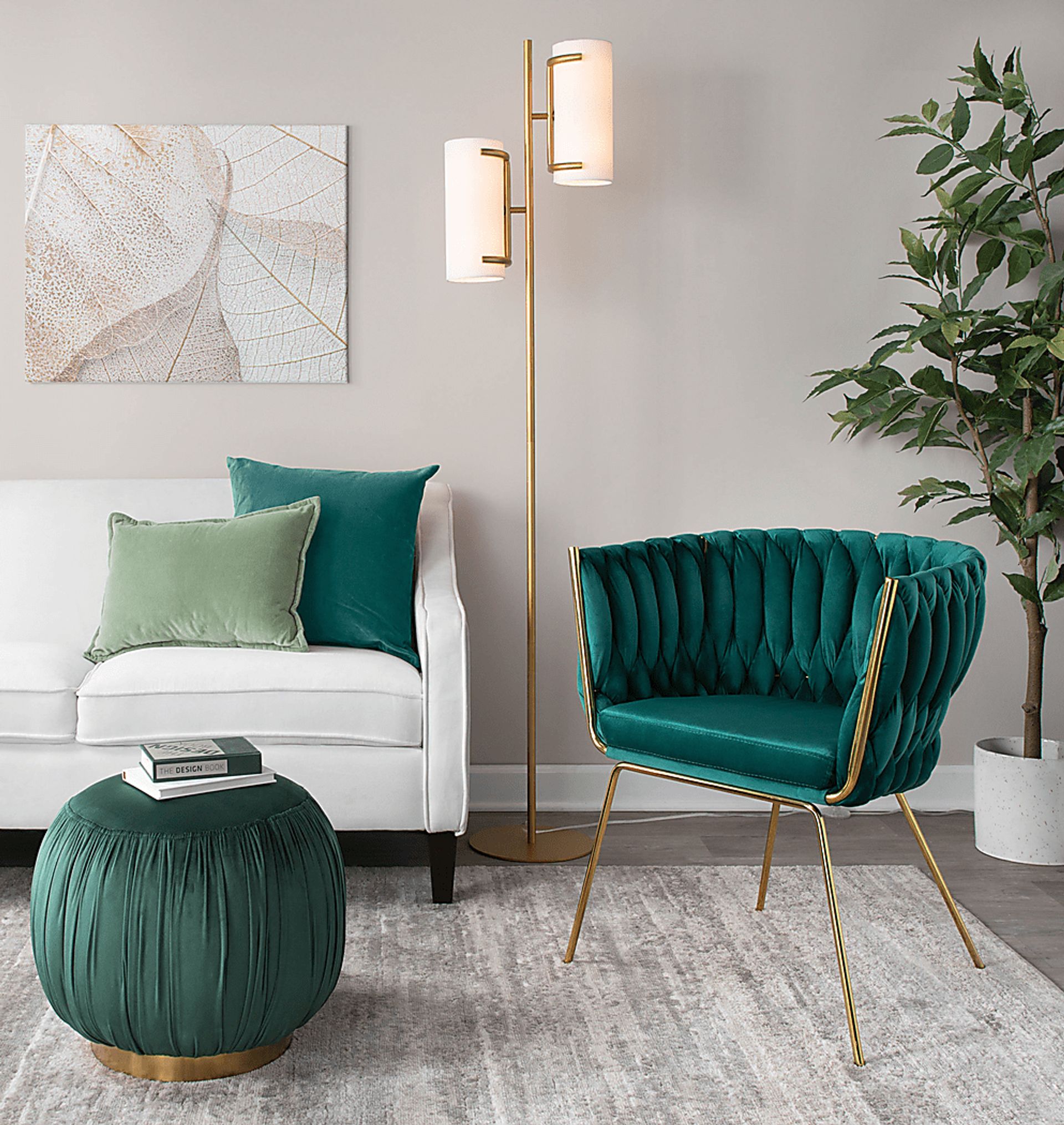 Hoxie Alley Gold Floor Lamp - Image 14