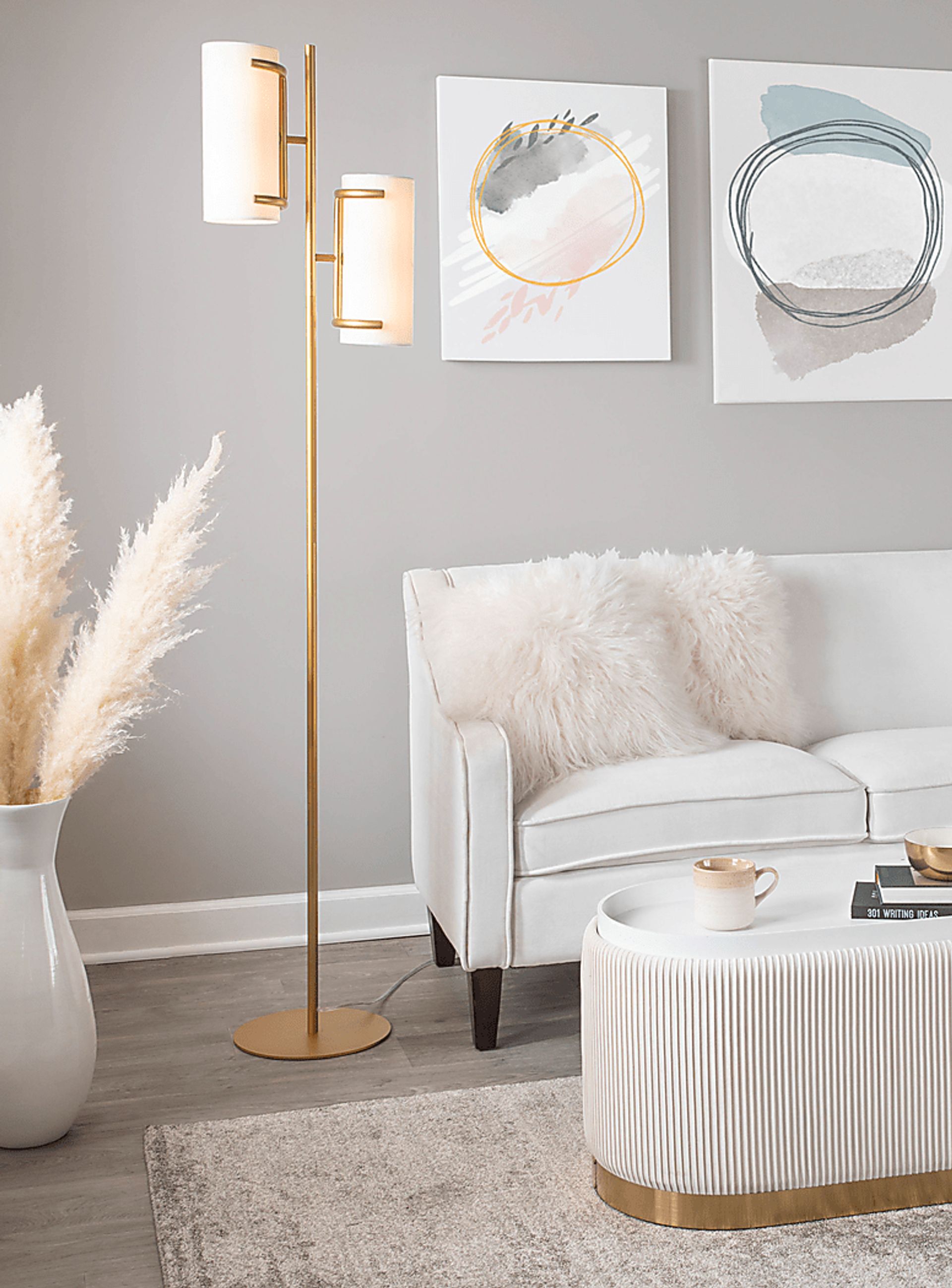 Hoxie Alley Gold Floor Lamp - Image 9