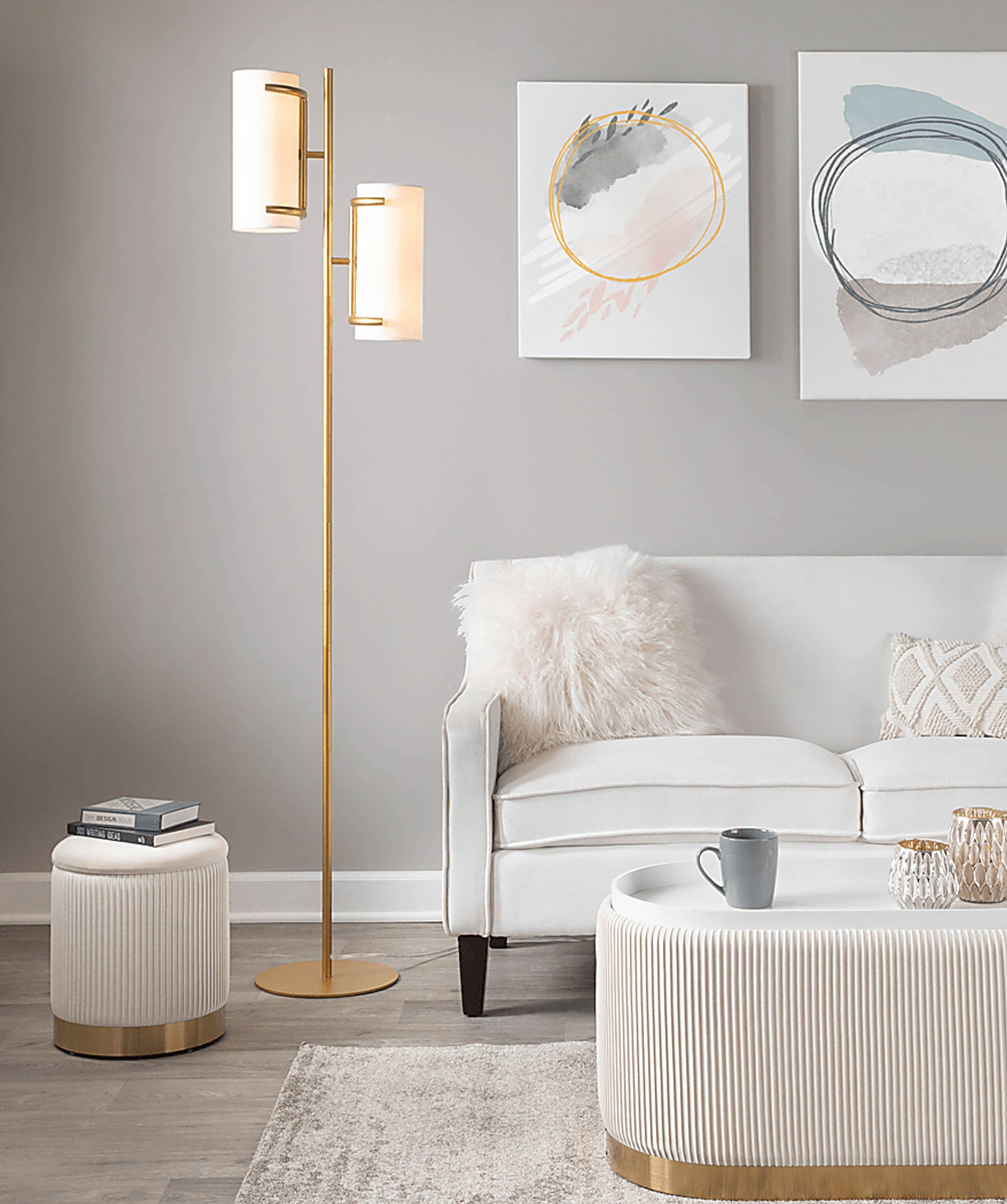 Hoxie Alley Gold Floor Lamp - Image 10