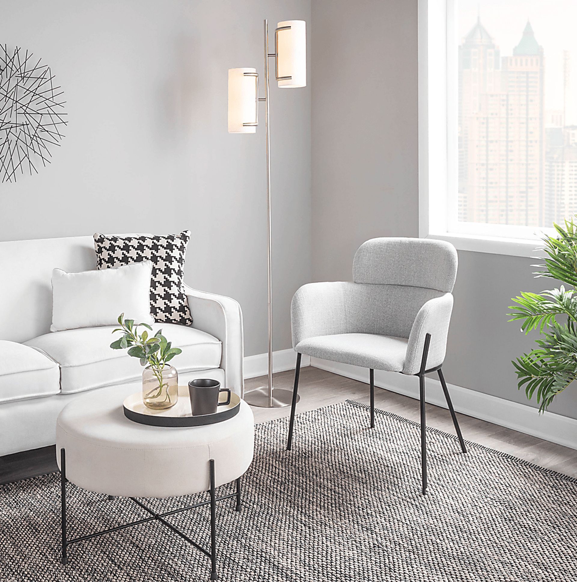 Hoxie Alley Nickel Floor Lamp - Image 13