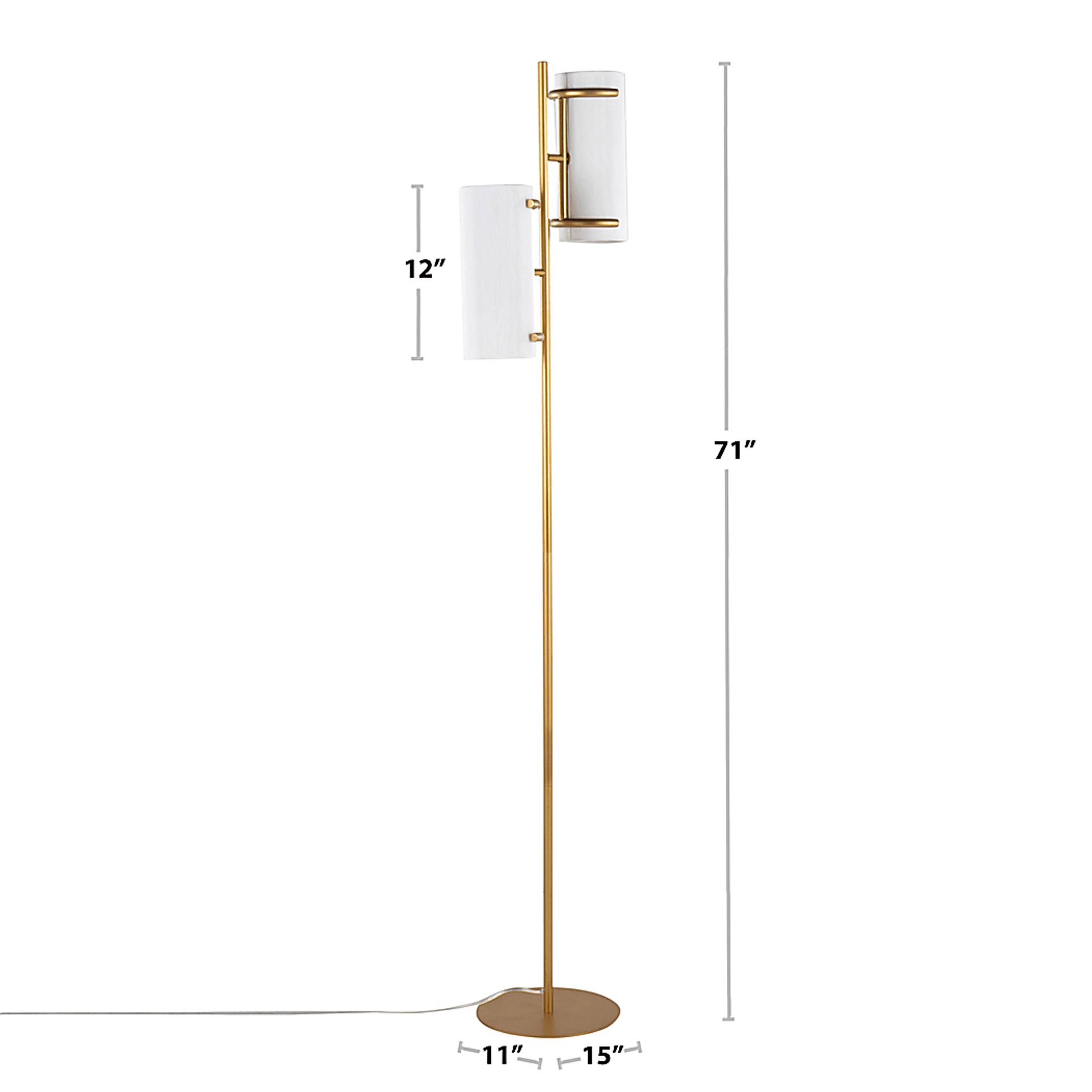 Hoxie Alley Nickel Floor Lamp - Image 15