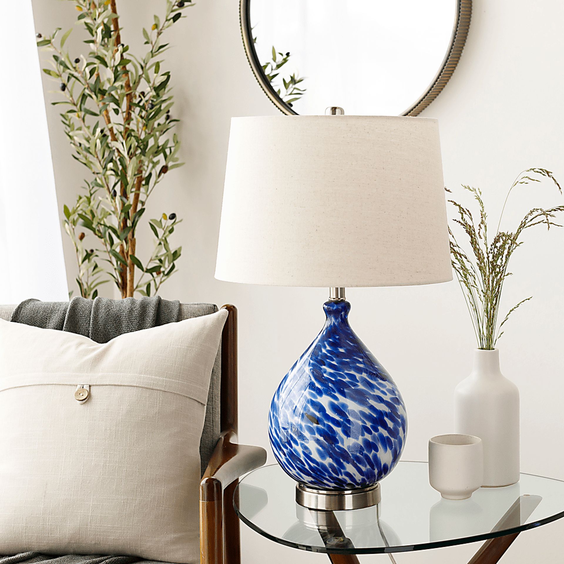 Hoylake Shores Blue Lamp - Image 2