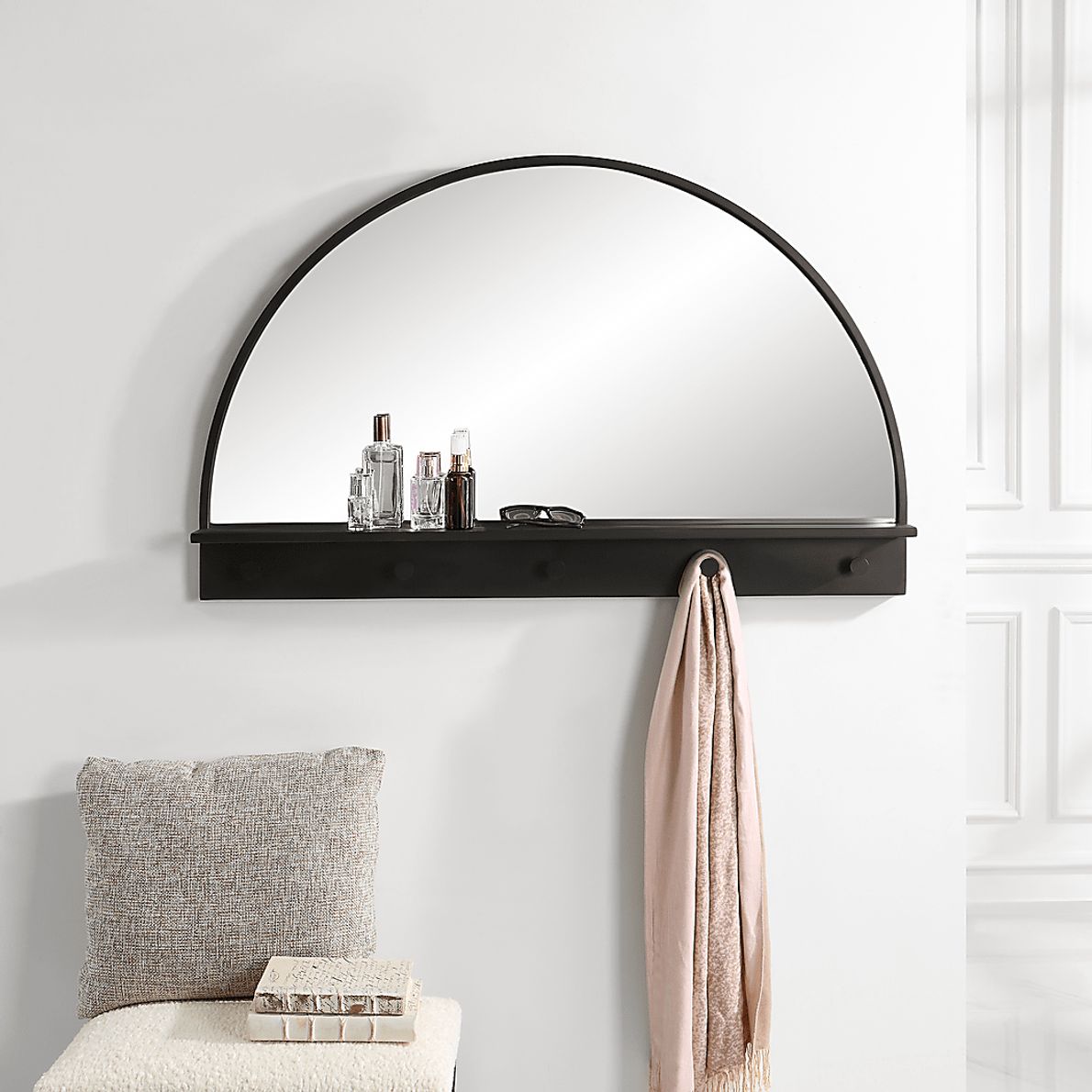 Hoyne Black Wall Mirror
