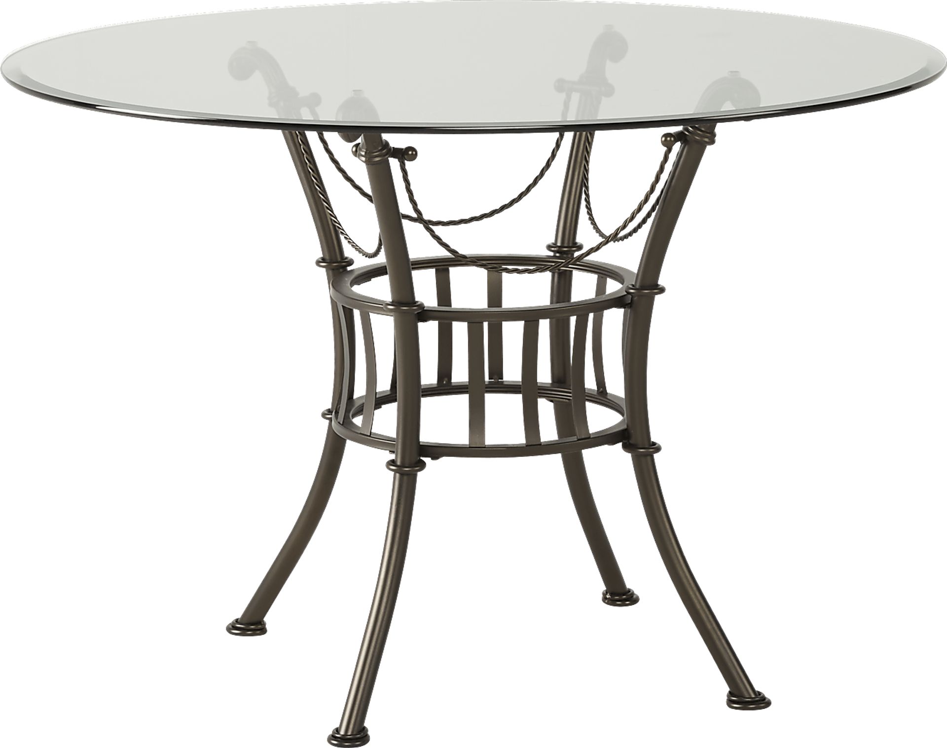 Hoyt 42 in. Metal Round Dining Table - Image 1