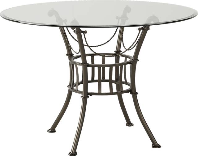 Hoyt 45 in. Metal Round Dining Table - Thumbnail - Image 1