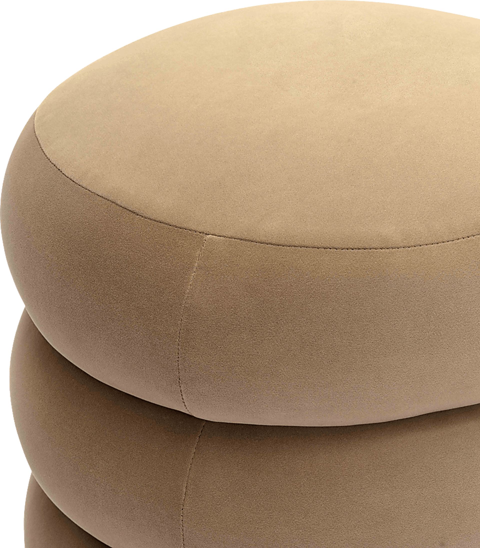 Hoytpeak Taupe Ottoman - Image 4