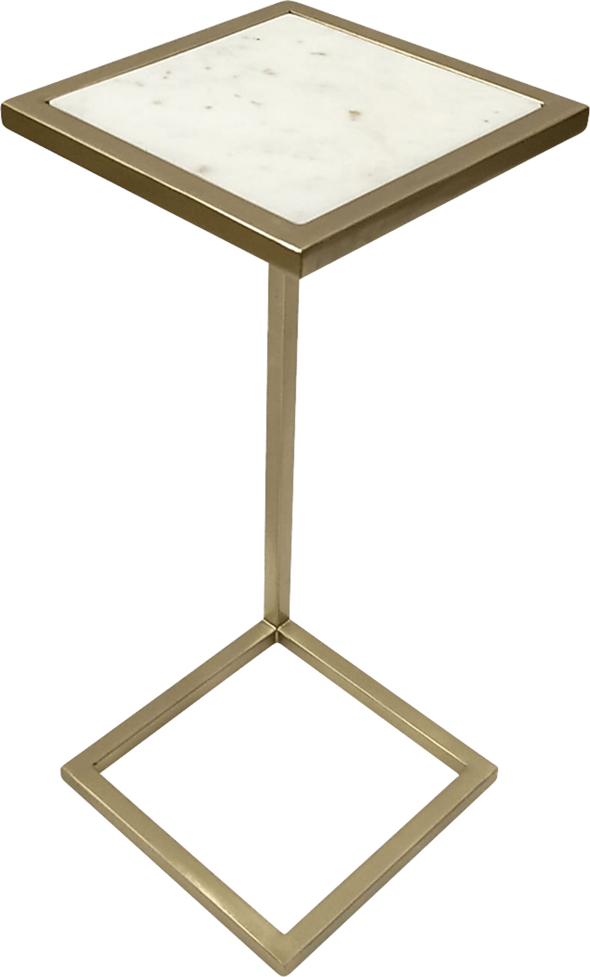 Hryle Gold/White Accent Table - Image 6