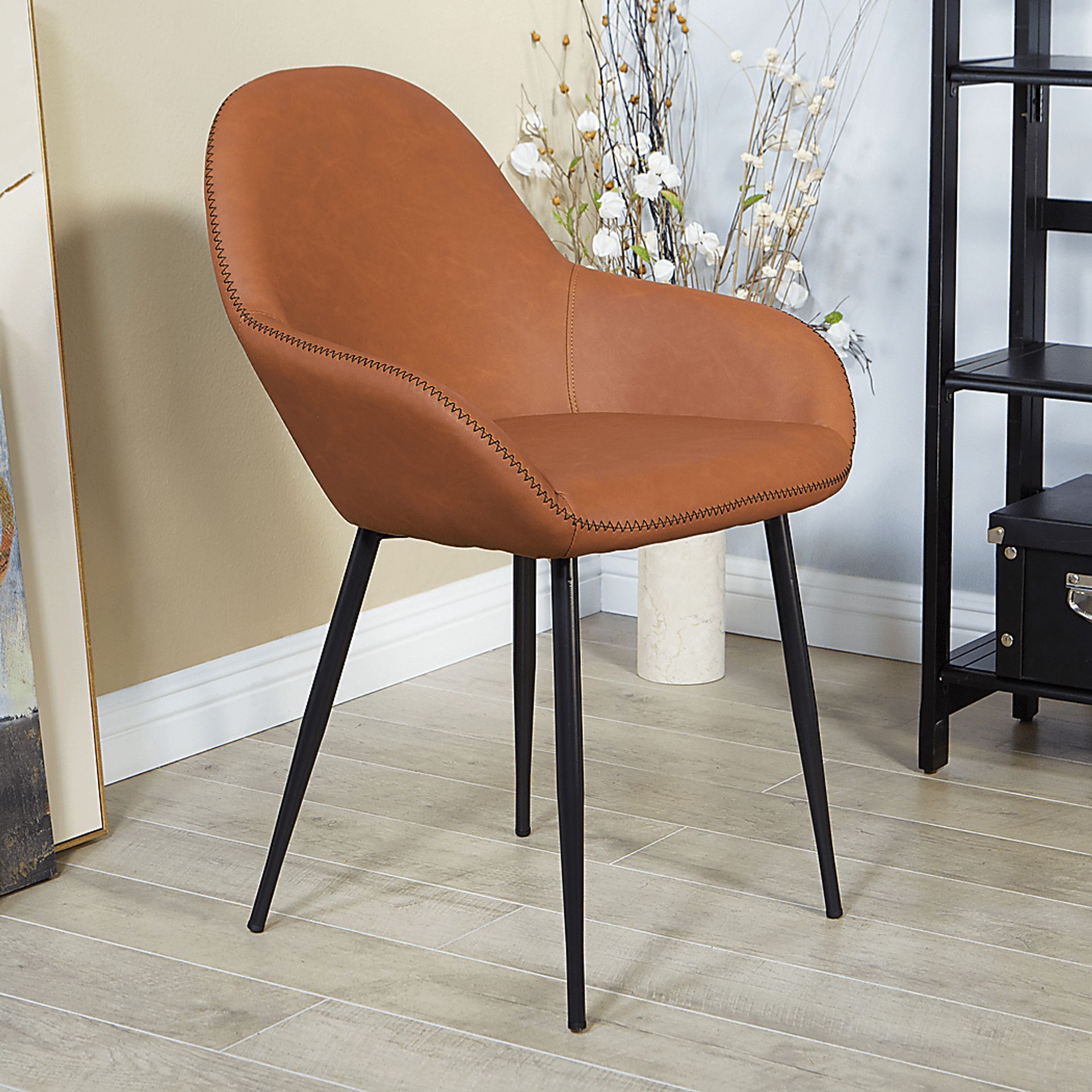 Hubbardton Brown Accent Chair - Image 6