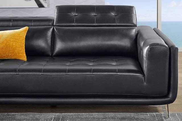 Hudson Heights Black 5 Pc Sectional Living Room - Thumbnail - Image 15