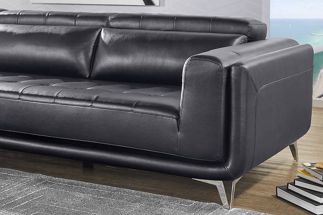 Hudson Heights Black 5 Pc Sectional Living Room - Thumbnail - Image 11