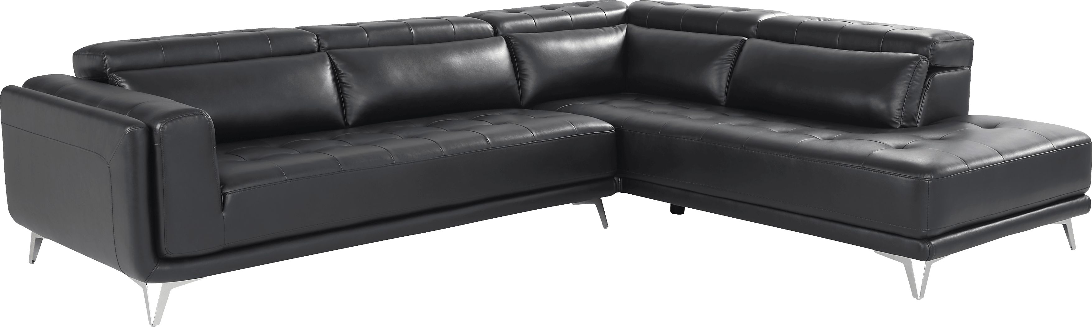 2 pc right arm chaise sectional