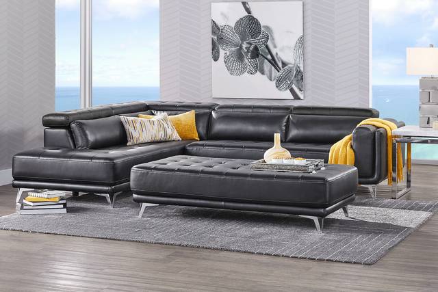 Hudson Heights Black 5 Pc Sectional Living Room - Thumbnail - Image 1