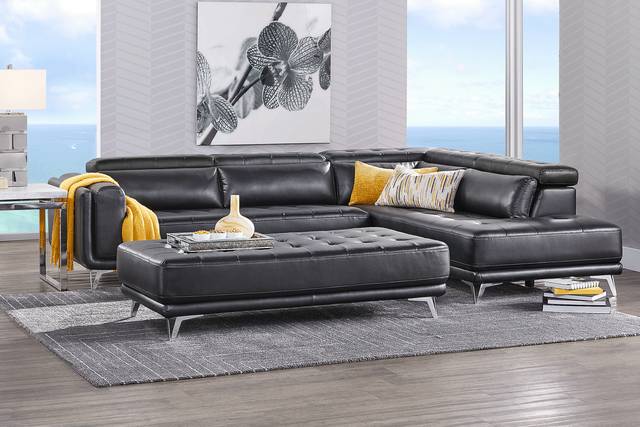 Hudson Heights Black 5 Pc Sectional Living Room - Thumbnail - Image 1