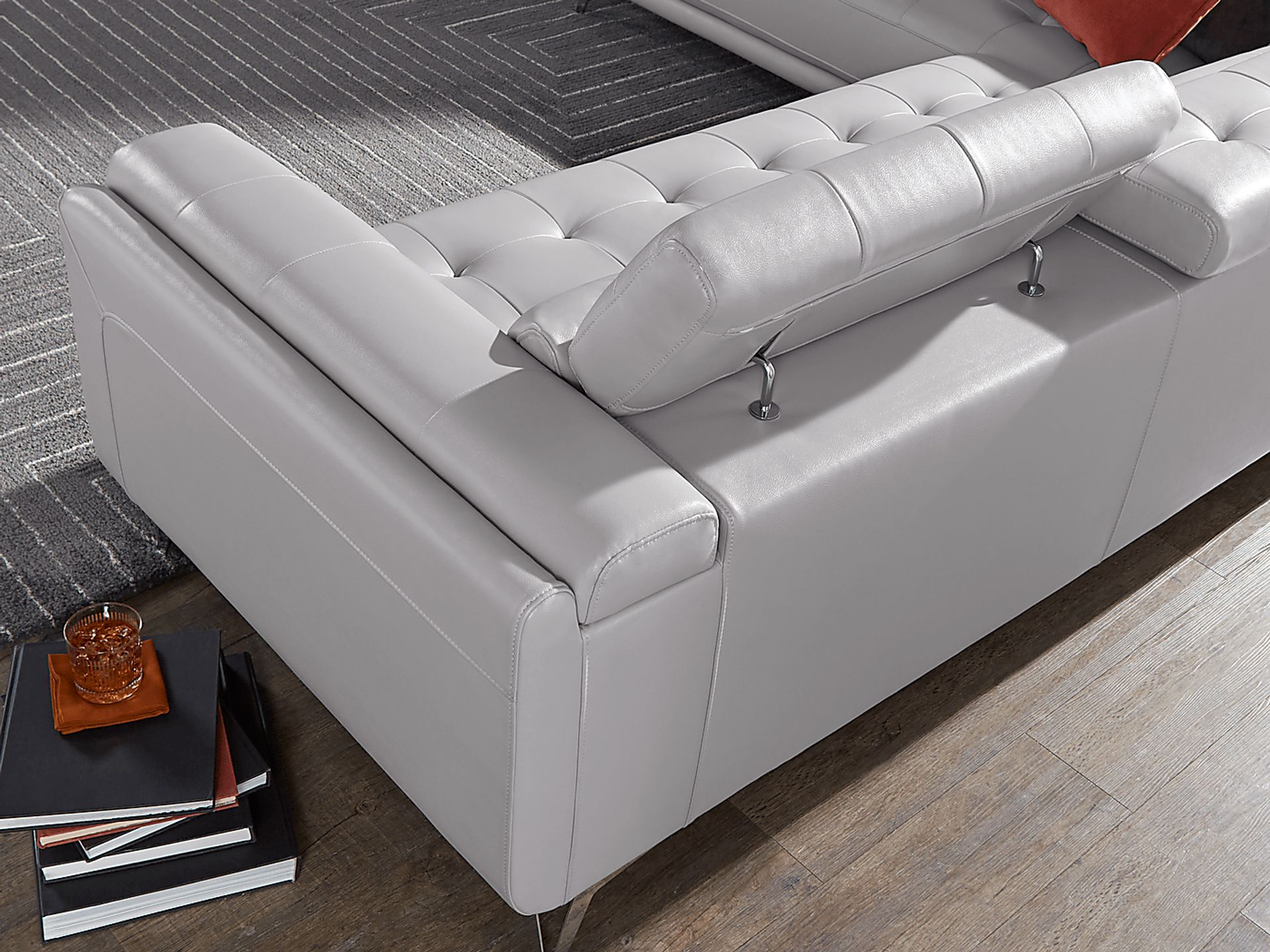 Hudson Heights Platinum 2 Pc Sectional - Image 11