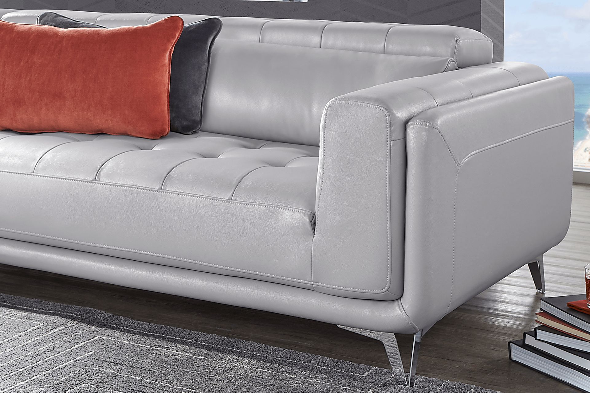 Hudson Heights Platinum 2 Pc Sectional - Image 6