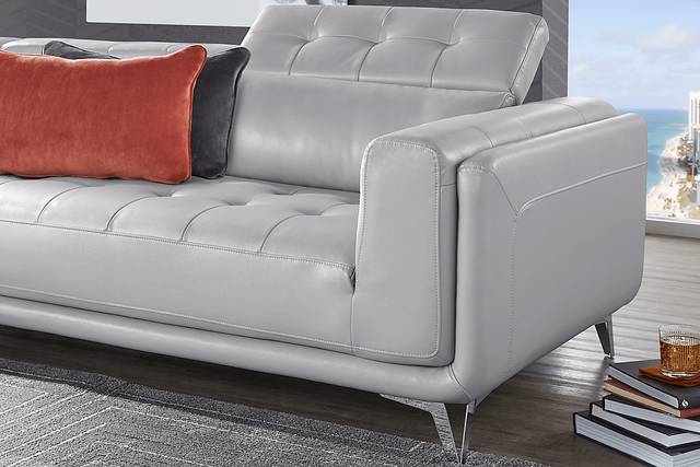 Hudson Heights Platinum 6 Pc Sectional Living Room - Thumbnail - Image 8