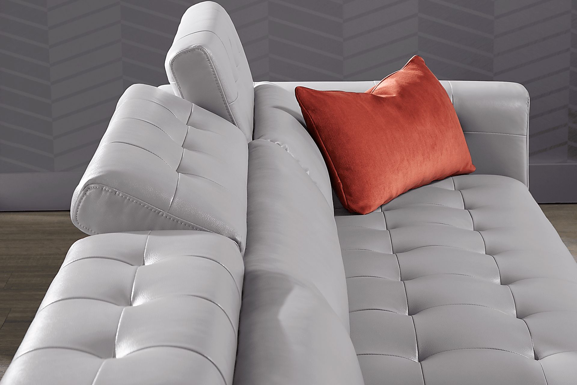 Hudson Heights Platinum 2 Pc Sectional - Image 9