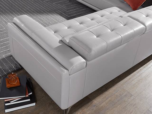 Hudson Heights Platinum 6 Pc Sectional Living Room - Thumbnail - Image 11