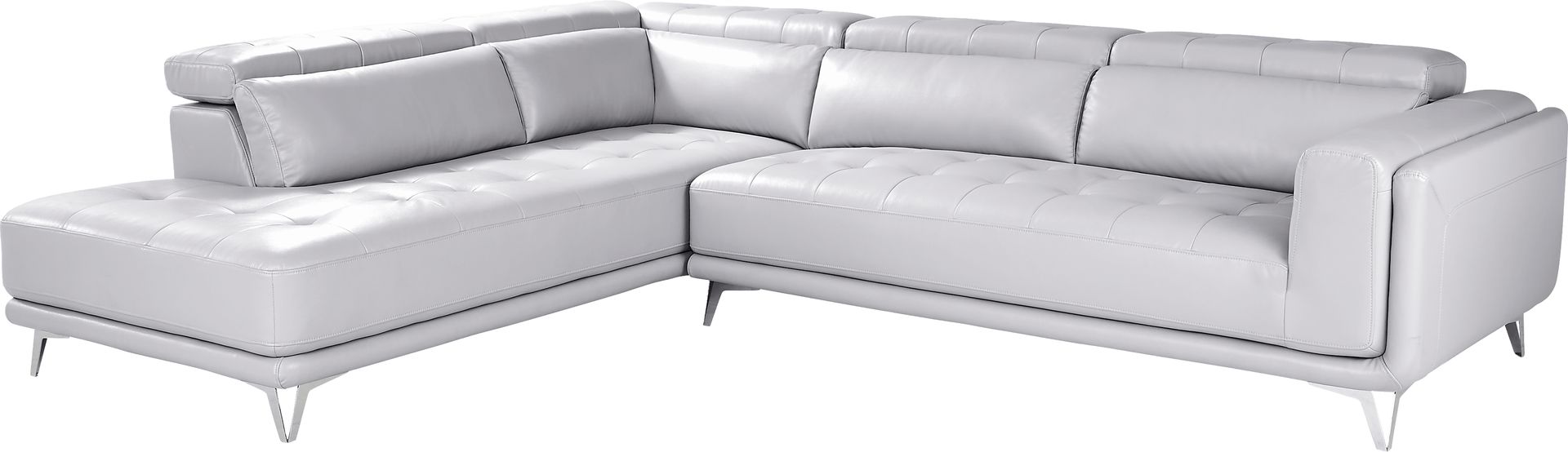Hudson Heights Platinum 2 Pc Sectional - Image 1