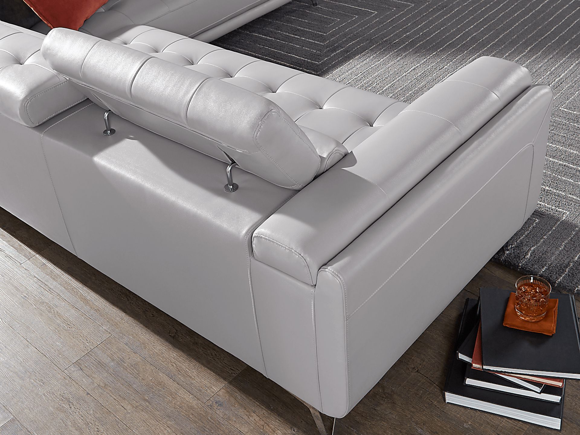 Hudson Heights Platinum 2 Pc Sectional - Image 12