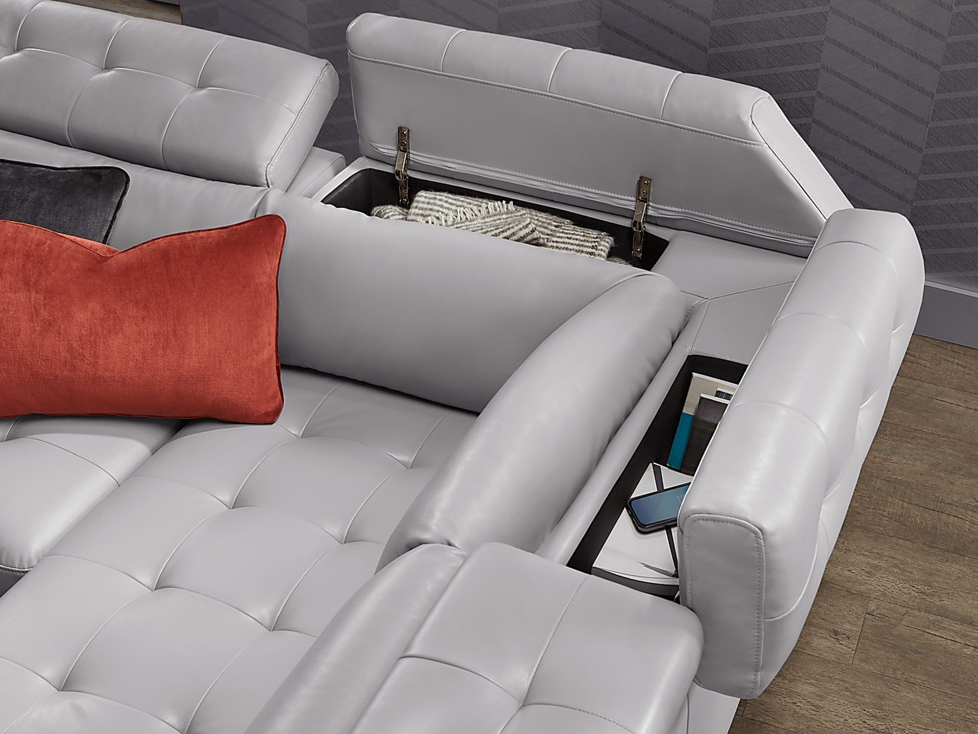 Hudson Heights Platinum 2 Pc Sectional - Image 5