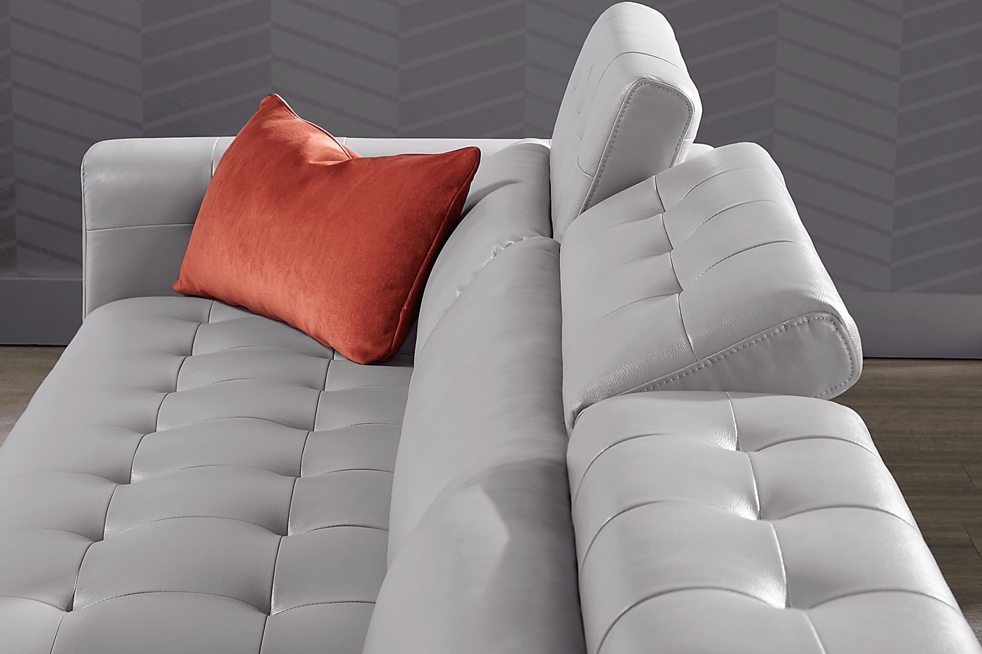 Hudson Heights Platinum 2 Pc Sectional - Image 10