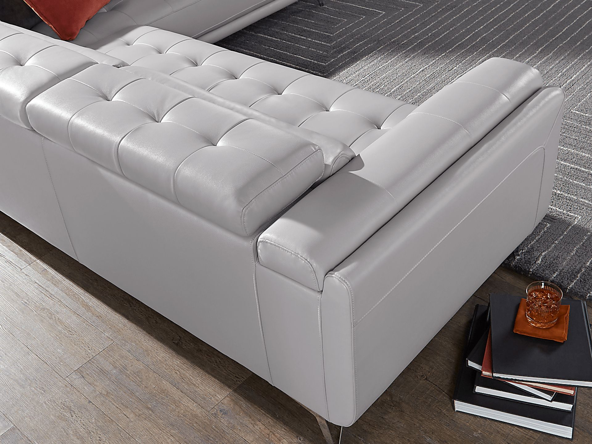 Hudson Heights Platinum 2 Pc Sectional - Image 11