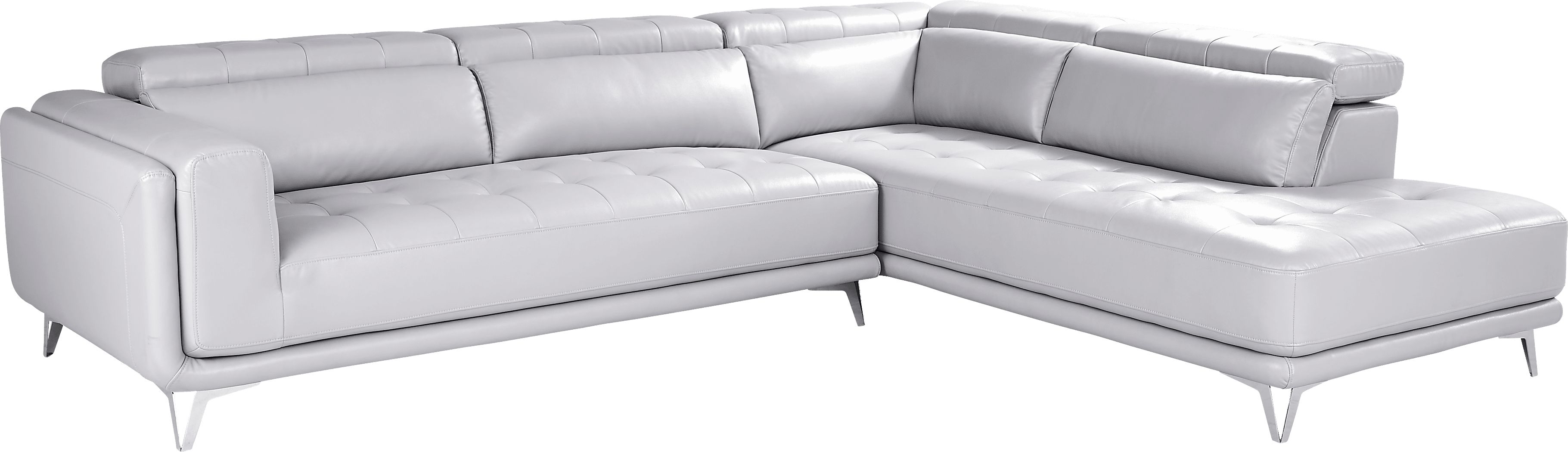 2 pc right arm chaise sectional