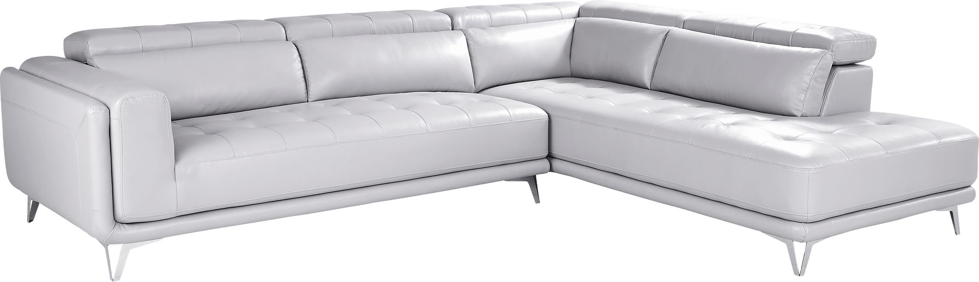 Hudson Heights Platinum 2 Pc Sectional - Image 1