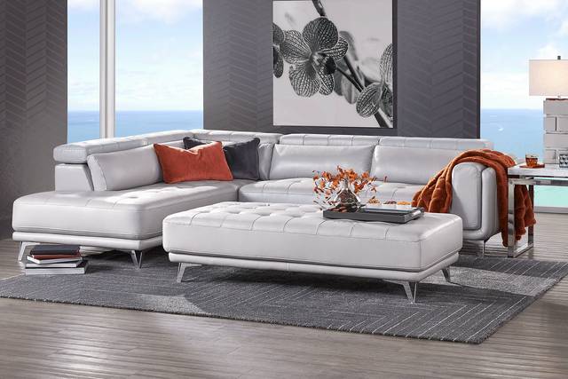 Hudson Heights Platinum 5 Pc Sectional Living Room - Thumbnail - Image 1