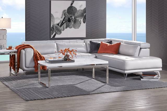 Hudson Heights Platinum 5 Pc Sectional Living Room - Thumbnail - Image 1