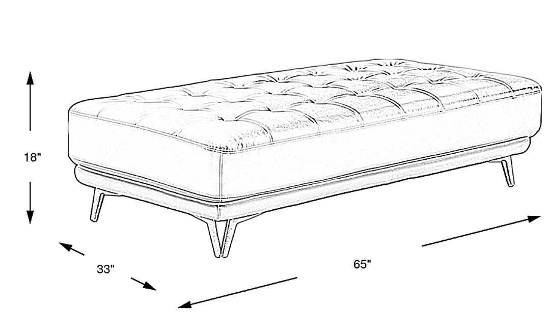 Hudson Heights Cocktail Ottoman