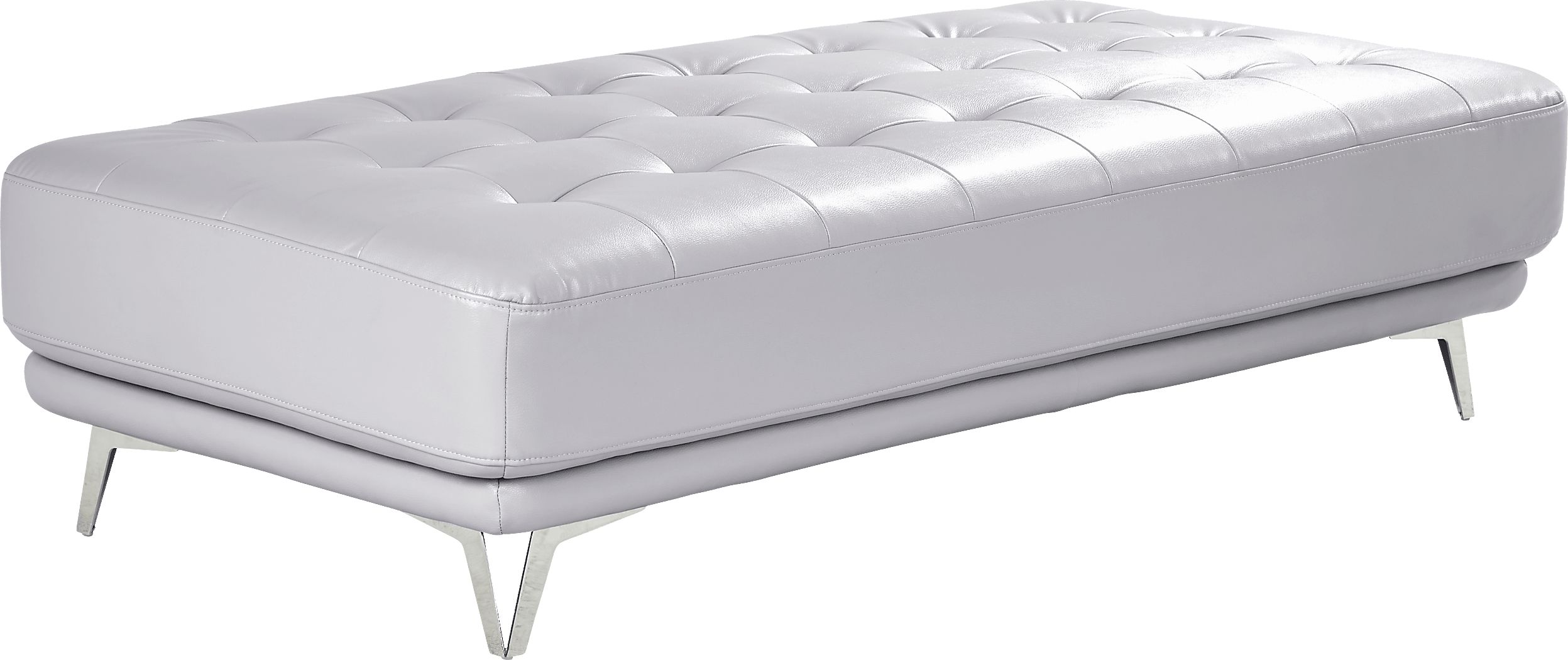 Hudson Heights Platinum Cocktail Ottoman