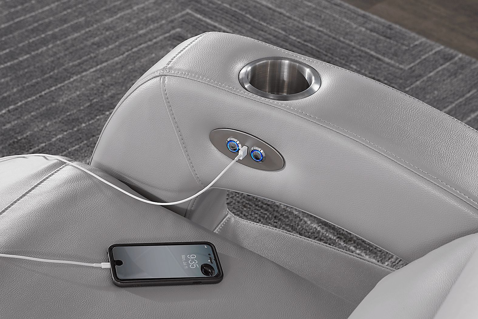 Rooms To Go Hudson Heights Power Recliner