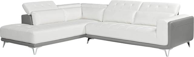 Hudson Heights White 2 Pc Sectional - Thumbnail - Image 3
