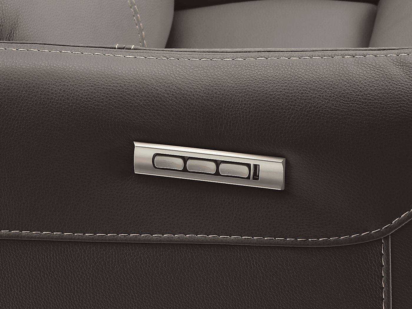 Rooms To Go Hudson Place Leather Swivel Recliner - Thumbnail 5