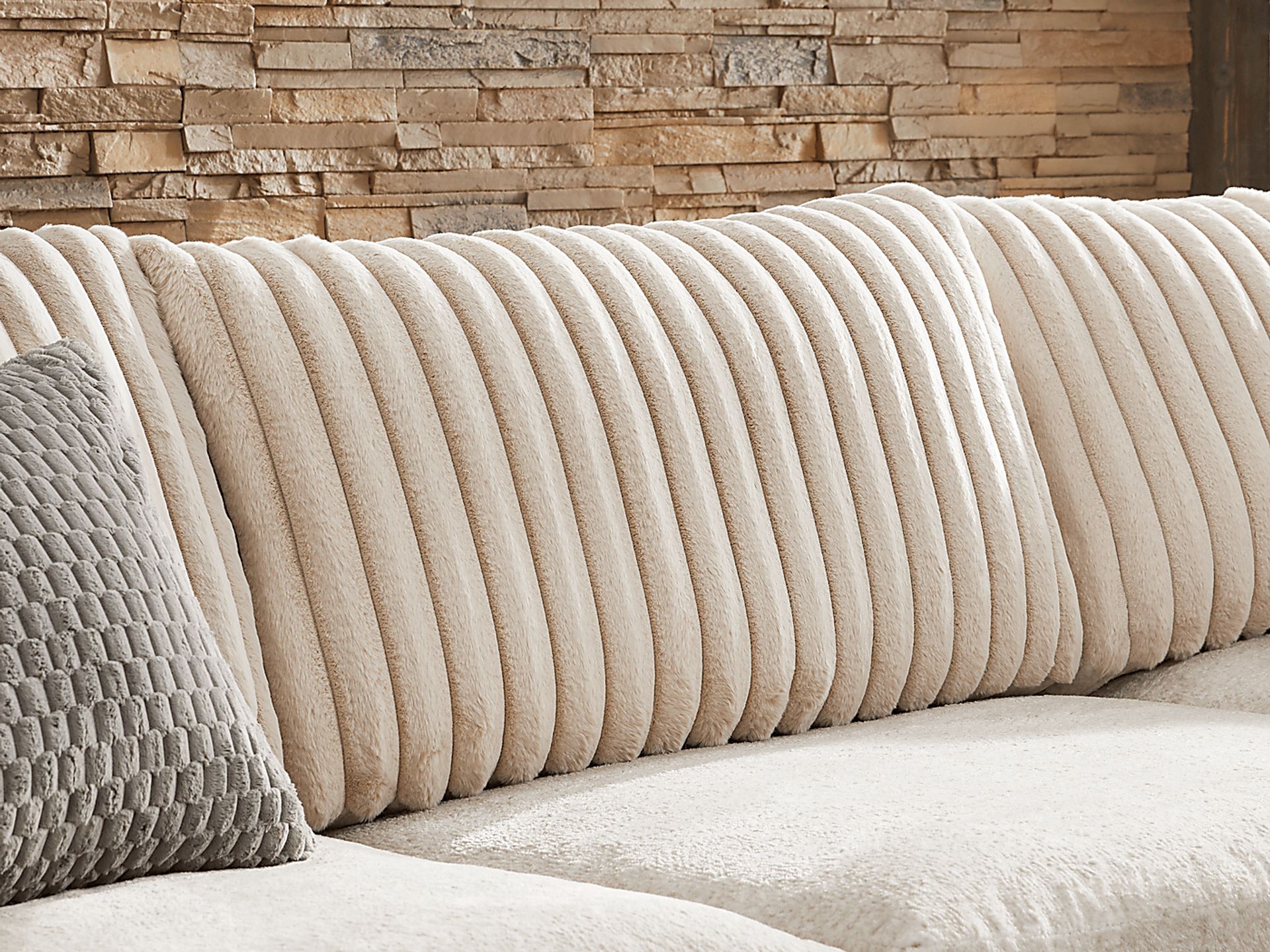 Hudson Street Beige 2 Pc Sectional - Image 6