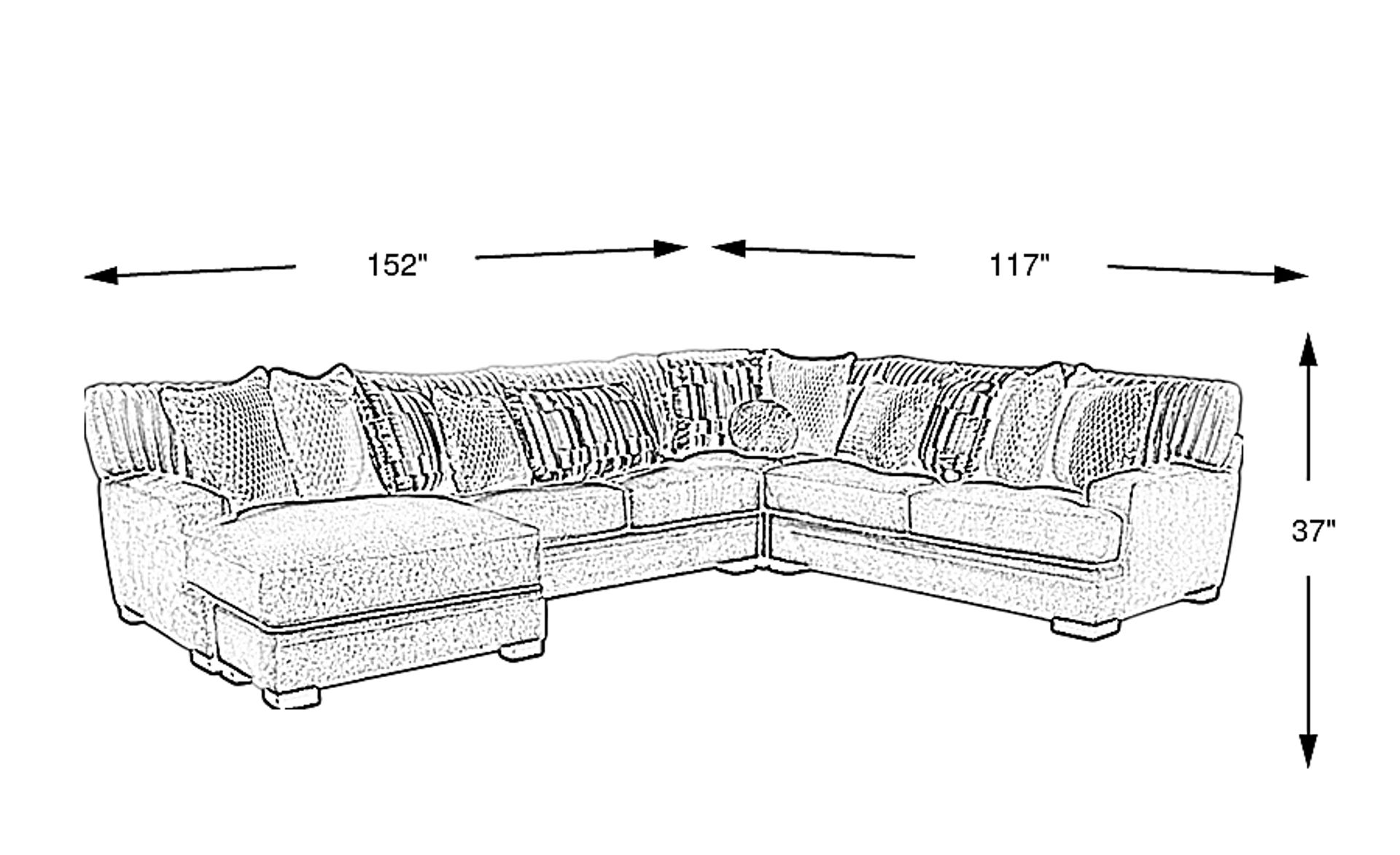 Dimension Image. Please refer to the Dimension Tab on this page for dimension details.