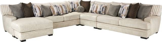Hudson Street Beige 4 Pc Sectional - Thumbnail - Image 1