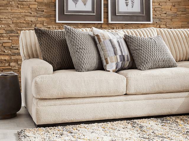 Hudson Street Beige 4 Pc Sectional - Thumbnail - Image 4