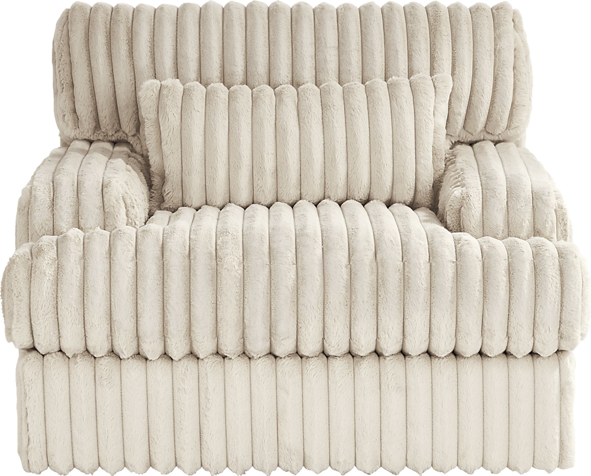 Hudson Street Beige Swivel Chair - Image 2
