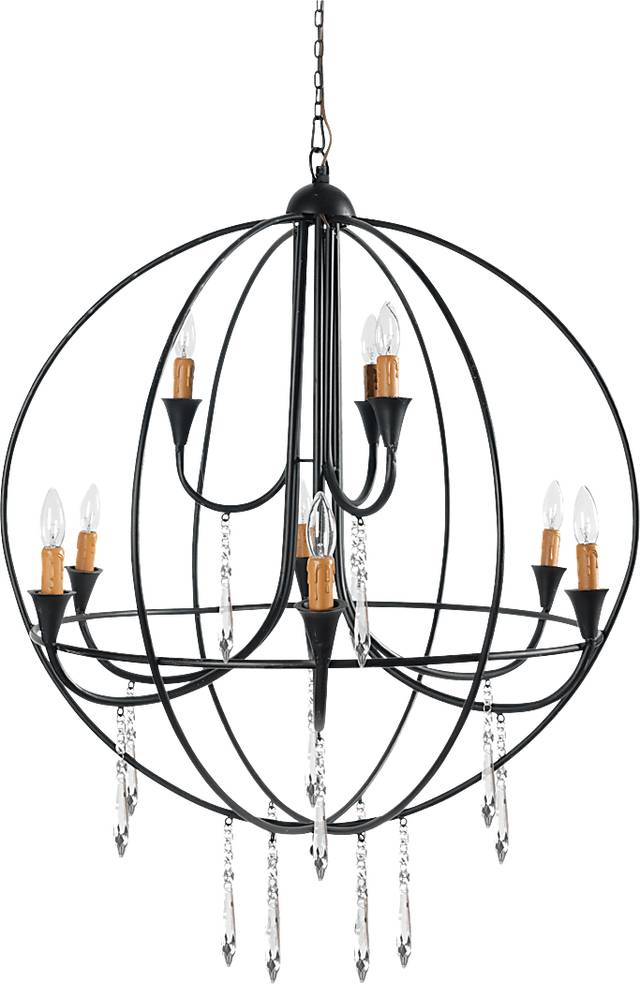 Huega Court Black Chandelier - Thumbnail - Image 1