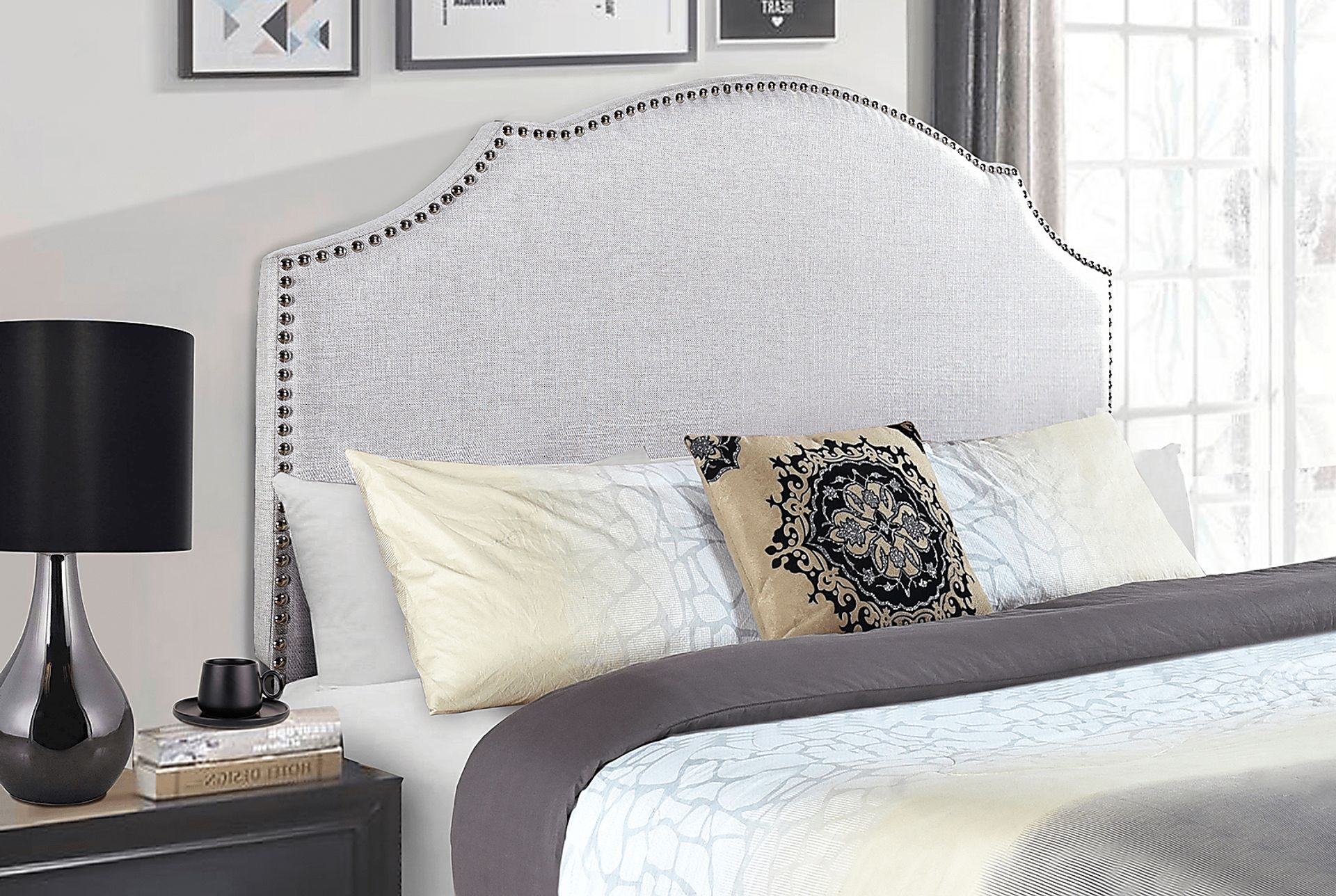 Huffaker Gray King/California King Headboard - Image 6