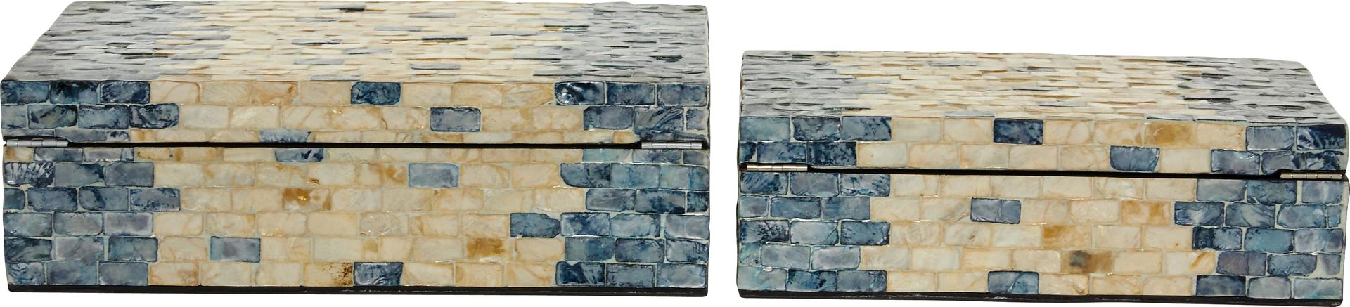 Hugai Blue Decorative Box, Set of 2 - Image 6