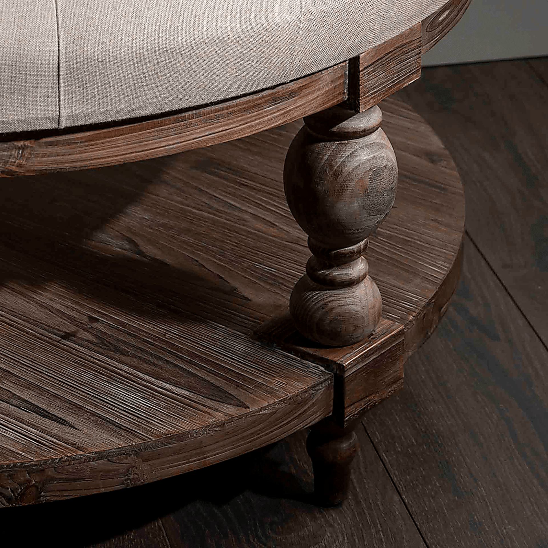 Hughlyn Cream Accent Ottoman - Image 2