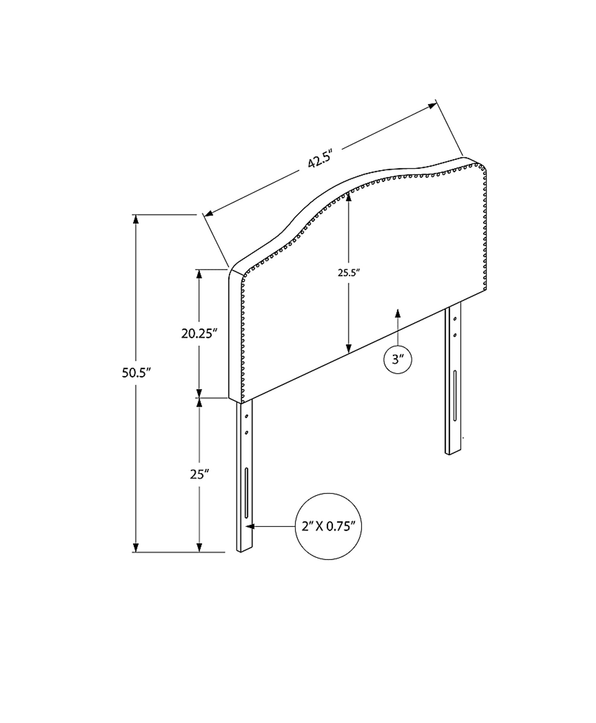 Hugur Brown Twin Headboard - Image 4